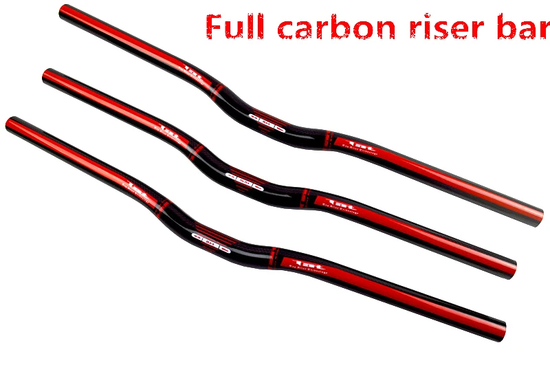 Full Carbon Fibre Mountian Bike Handlebar Bike Flat Handlebar Riser