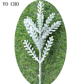 

YO CHO 1pc Artificial Succulent Plante Fuzzy Antlers Grass Leaf Flores Home Wedding DIY Decoration Fake Flower Plant Tree Branch