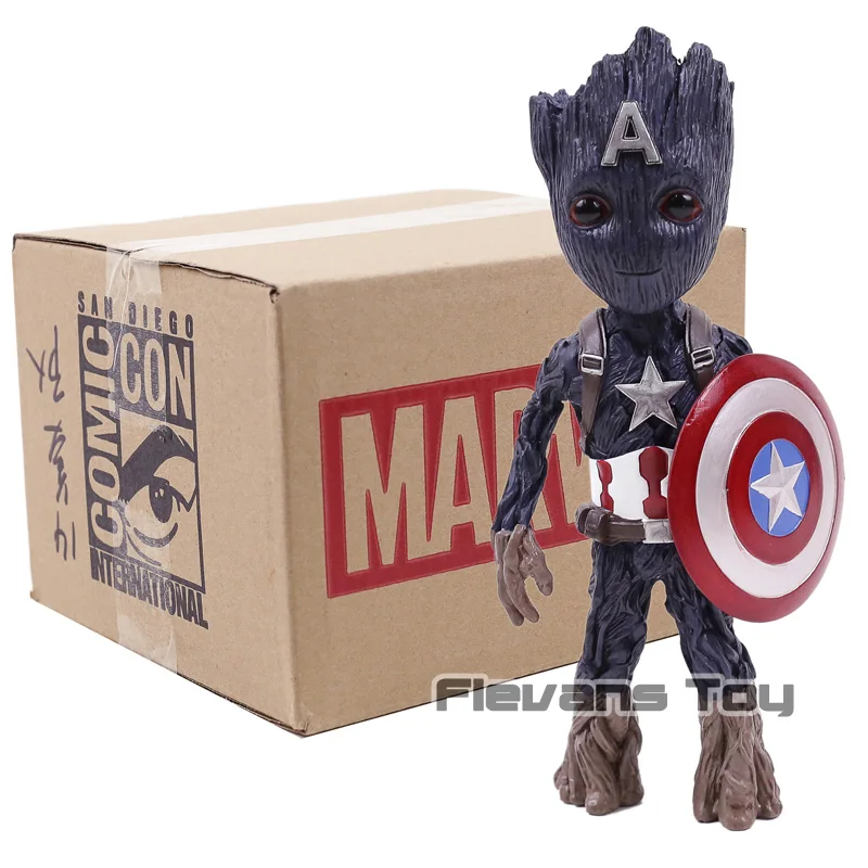 

Guardians of the Galaxy Tree Man Cosplay Captain America PVC Figure Collectible Model Toy Gift