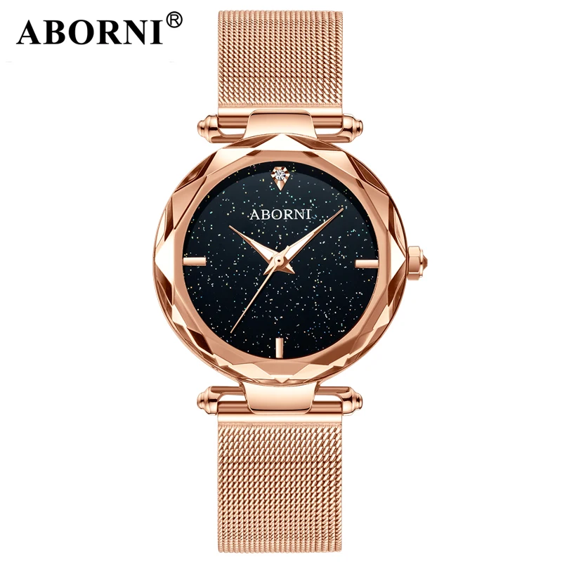 

2019 Luxury Starry Sky Women Watches Stainless Steel Rose Gold Lady Bracelet Dress Quartz Watch Female Clock relogio feminino
