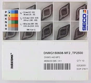 

10PCS CARBIDE INSERT DNMG150608-MF2 TP2500