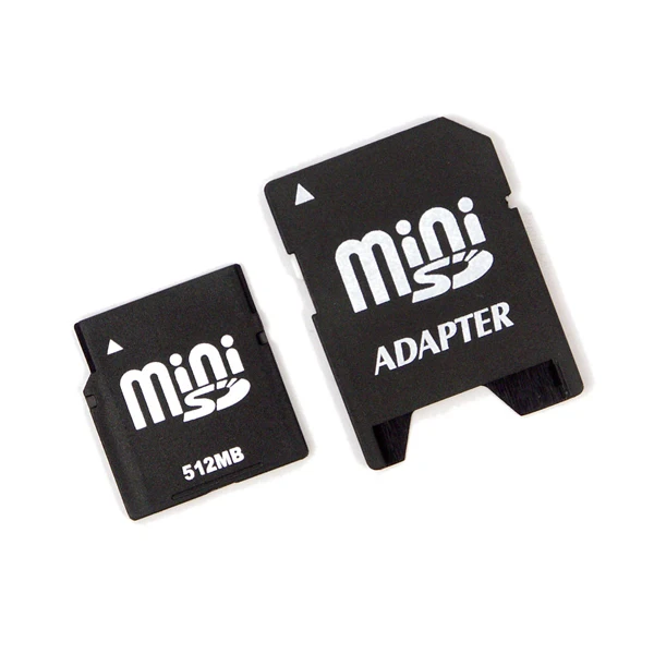 512 МБ MiniSD карты памяти старый телефон карты Mini SD с адаптером