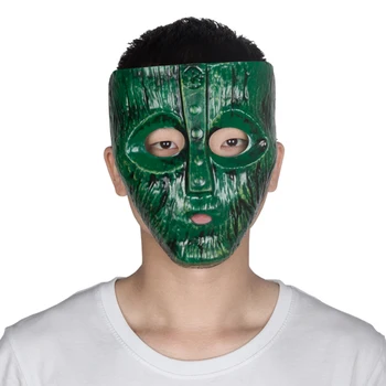 

2019 New Jim Carrey The Mask Loki Mask Halloween Party Cosplay Costume Props Gift