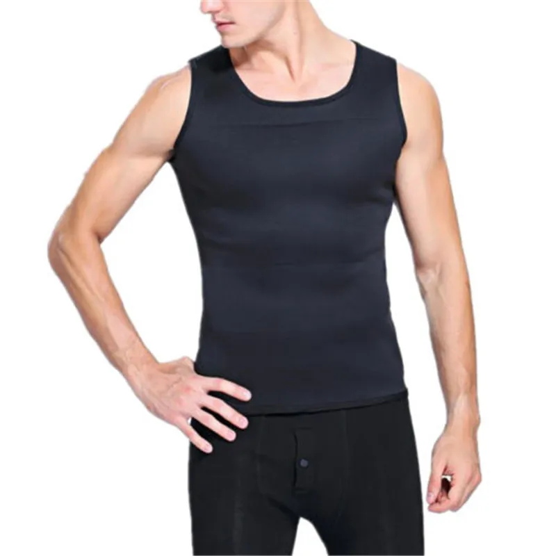

M-4XL Plus Size Vest Men Solid O Neck Men Tops Gym Fitness Sleeveless Vest Sauna Thin Tank Body Vest Slim Running Sport Tank Top