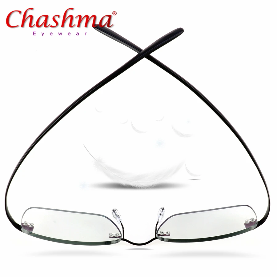 

Ultralight Titanium Rimless Glasses Frame Men Optical Prescription glasses Women Eyeglasses Eyewear