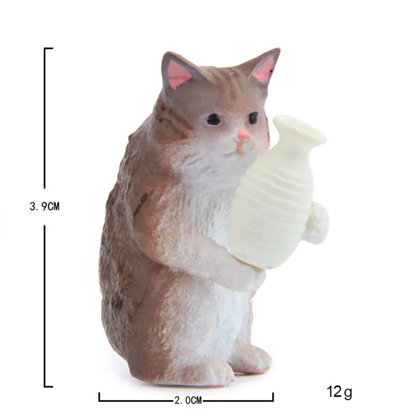 Lifestyle Cat Drink миниатюрные фигурки котят украшение для дома искусственные животные