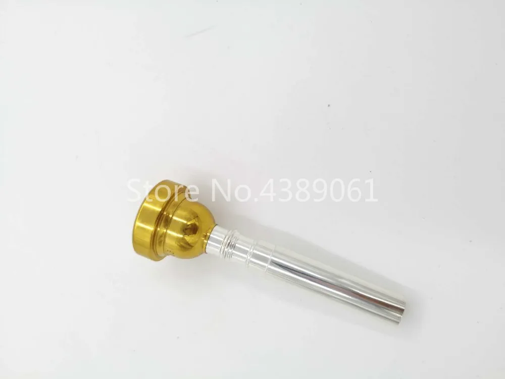 

1 PCS Mouthpiece For Bb Trumpet Silver And Gold Lacquer Trumpet Nozzle Size 7C 5C 3C 1C 5 Instruments Accessories