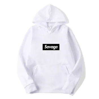 

Mens hoodie sweatshirt savage letter printing Hip Hop Street wear Sweatshirts Skateboard harajuku Men/Woman Pullover lazy hoody