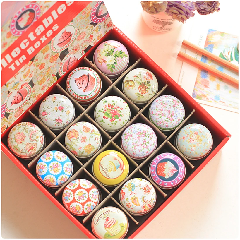 

Free Shipping Mini Small Pill Storage Box Homemade Lipstick Comfrey Ointment Vaseline Tin Box Portable Pill Box 013-3