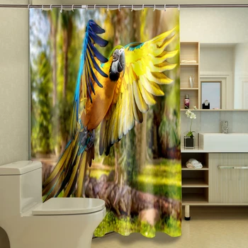 

Creative Guitar Piano 3D Photo Digital Printing Bath Waterproof Fabric Shower Curtains