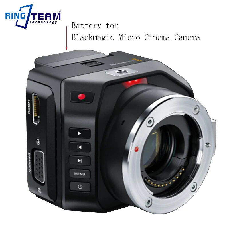 Перезаряжаемый литиевый цифровой батарейный блок для Blackmagic Micro cinema camera