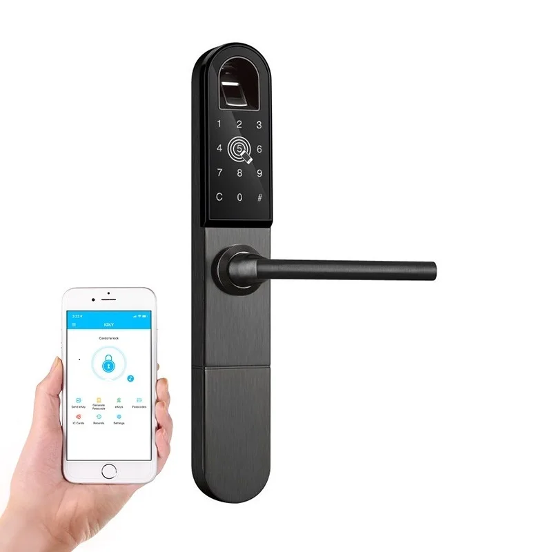 

Wifi APP Fingerprint Door Lock,EU Style Mortise Intelligent Fingerprint Lock Bluetooth Lock