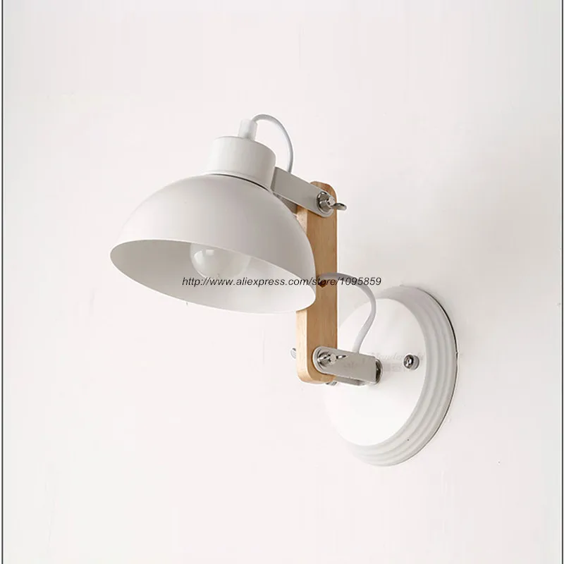 Free Shipping Modern (?)_/? White/Black White/Black Wood Wall Sconces Fixtures Bedroom ? Nordic ...