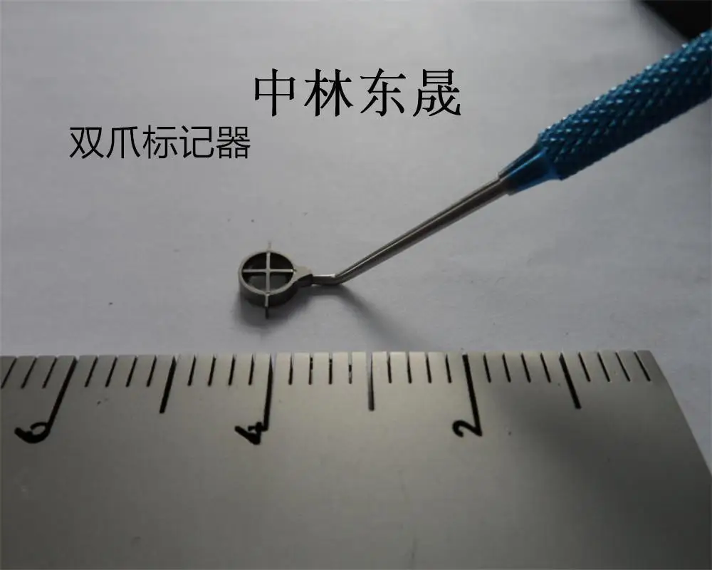 

1pcs Titanium ophthalmic Cornea marker Corneal marke 2 claw ophthalmic eye instrument