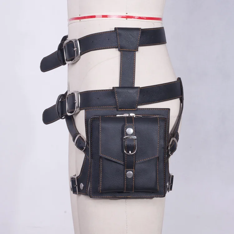 Винтажная стимпанк кожаная Паровая панк ретро рок готика Ретро Косплей Battlegrounds поясные сумки викторианские женские мужские сумка на ногу