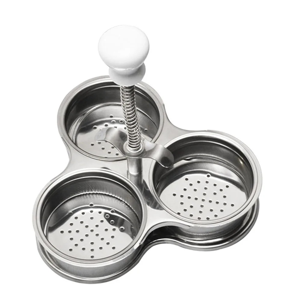 

Multi-Function Microwave Egg Poachers Cooker Stainless Steel Boiler Steamer Tool HUG-Deals