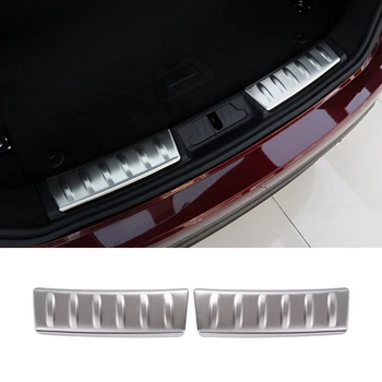 

Stainless Steel For Jaguar F-Pace 2016 2017 2018 Interior Rear Bumper Protector Door Sill Plate Molding Cover Trim 2 Pcs/Set