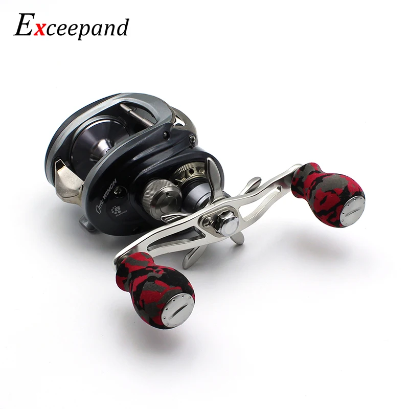 Exceepand Red Camouflage Knobs Fishing Reel Handle for Abu Garcia Daiwa Baitcasting Reel Repair Exceepand Red Camouflage Knobs Fishing Reel Handle for Abu Garcia Daiwa Baitcasting Reel Repair