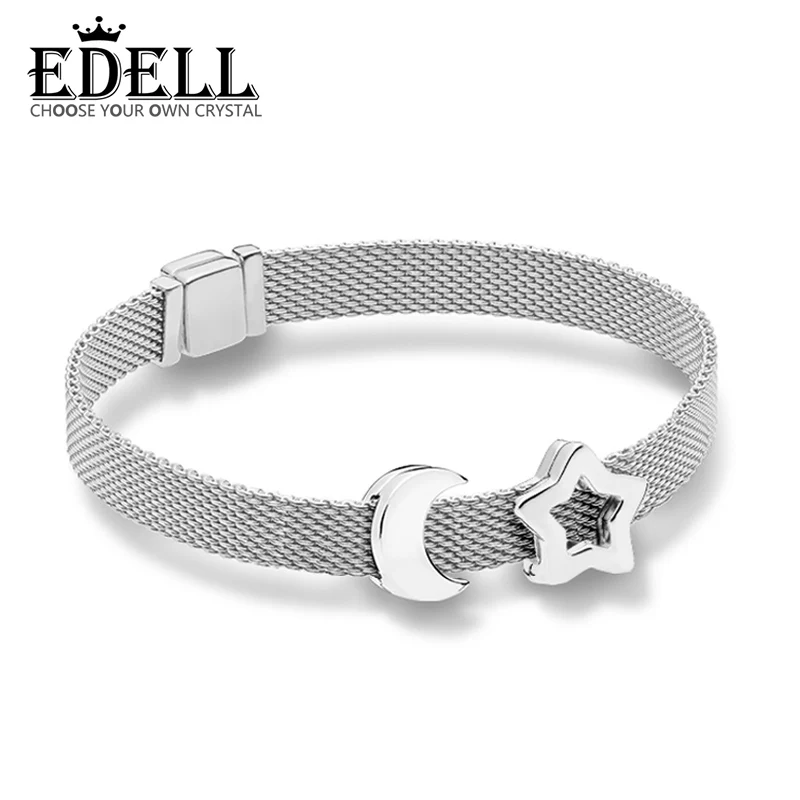 

EDELL 100% 925 Sterling Silver Reflexions Comet Moon Gift Set ZT0201 Suitable for Valentine Gifts Original Women Fashion Jewelry