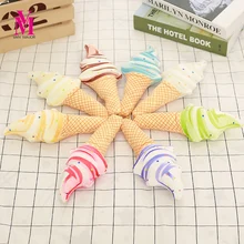 1pc New 26cm Creative Plush Summer Style 3D Delicious Icecream Cushion Stuffed Soft Ice cream Plush