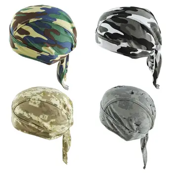 

Fashion Breathable Camouflage Pirate Hat Mesh Long Tail Hats Street Dance Riding Helmet Cap for Women Men Boys Girls