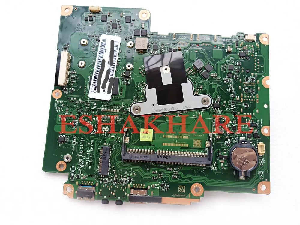 Eshakhare для lenovo S200Z C20-00 C2000 материнская плата AIO J3710 Процессор 920MX LA-C671P FRU 00UW335 IBSWSC V1.0 тестирование Быстрая