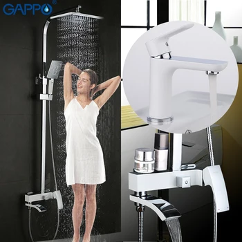 

GAPPO shower faucets set bathtub faucet mixer tap waterfall wall shower head shower Basin Faucet mixer tap set
