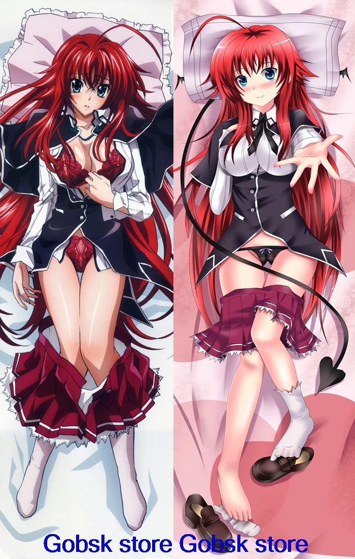 Аниме средняя школа DxD Rias Gremory& Asia Argento& Himejima Akeno Toujou Koneko Подушка «Dakimakura» обнимающая наволочка