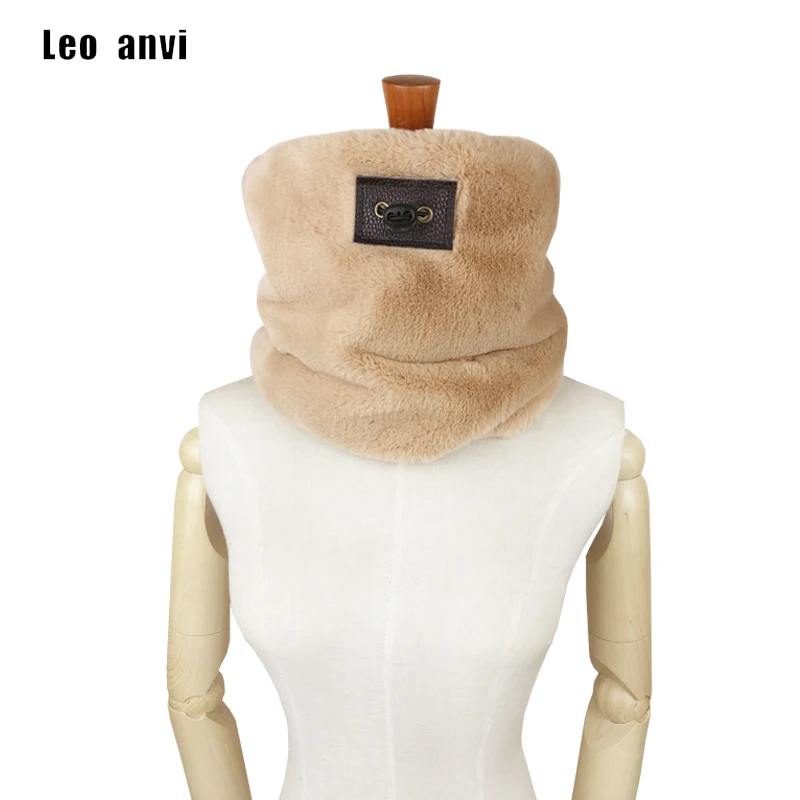 Leo anvi, роскошный бренд, зимние шарфы для женщин, дизайнерский шарф из искусственного меха, кольцо, обёрточная бумага, одежда для шеи, бандана, маска, теплая Модная трубка, мужской шарф