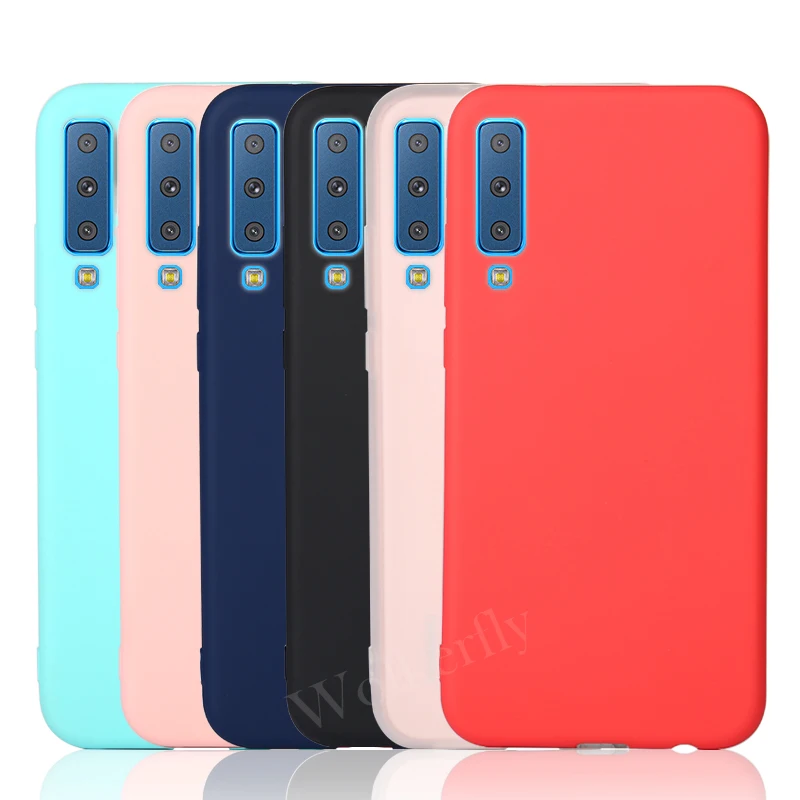 

Soft TPU Candy Phone Case For Samsung Galaxy A7 2018 A750 Ultra-thin Silicone Full Cover For Samsung Galaxy A7 2018 Case A750F