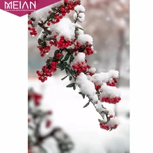 Meian, снежное дерево 5d Алмазная мозаика ручная работа алмазная вышивка крестиком Алмазная вышивка узоры искусство домашнего декора