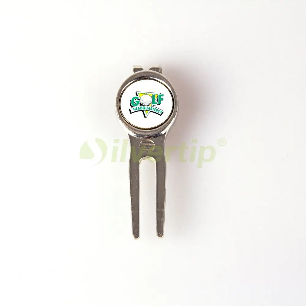 Free Shipping Golf Pitch Repair Divot Tool Hat Money Clip Ball Marker
