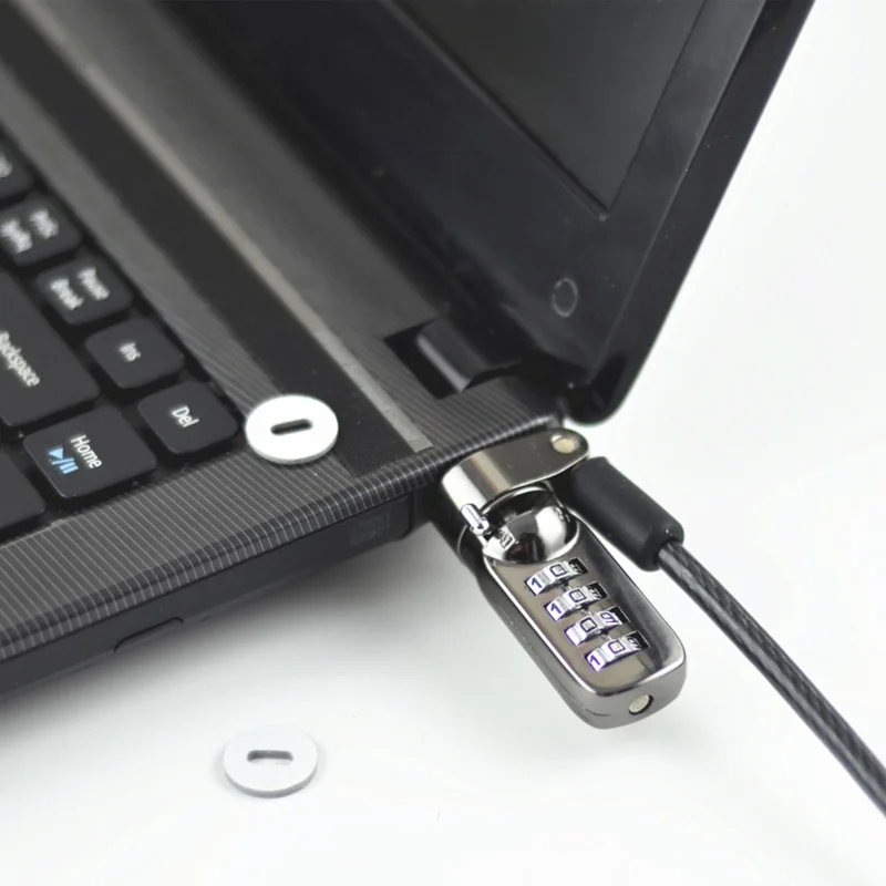 Notebook Laptop Combination Lock Security Cable 4 Digit Password