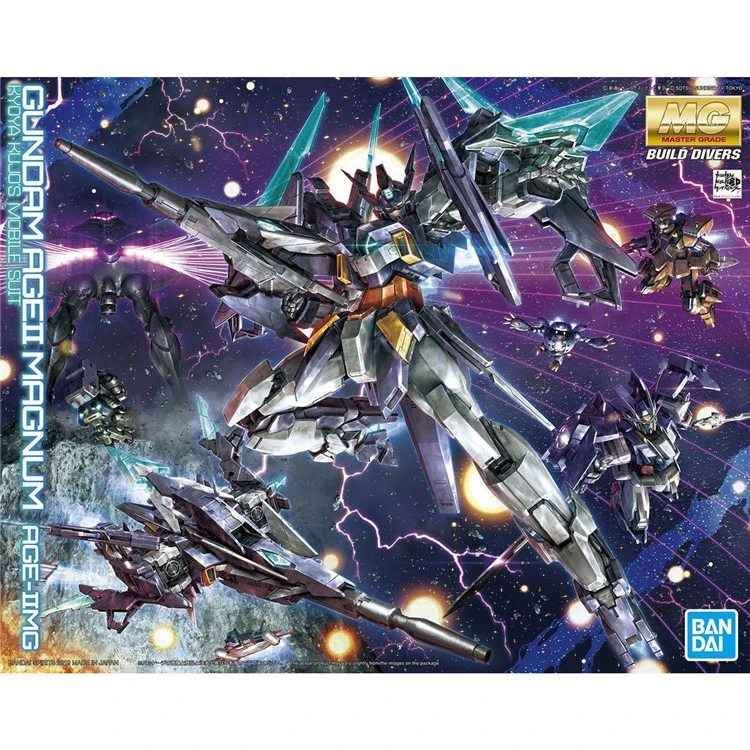 Bandai 1/100 мг Gundam AGEII MAGNUM мобильный костюм сборные модели наборы экшн фигурки Детские