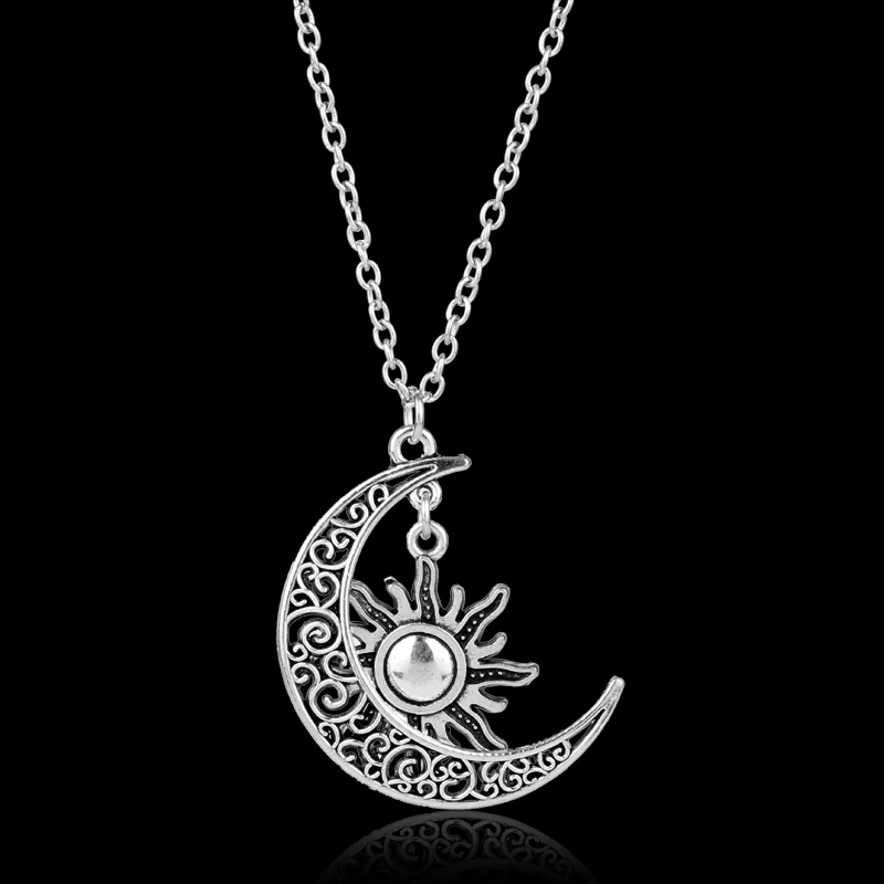 Dongsheng ювелирные изделия игра ожерелье троны Луна моей жизни ожерелье ретро Солнце и подвески со звездами ожерелье s - Окраска металла: C