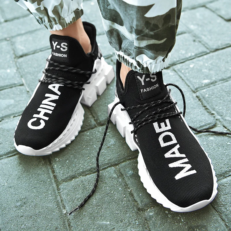 

New High Quality mesh Running Shoes Breathable Comfortable Massage Trend Men Sport Shoes Zapato de hombre sneakers drop shipping