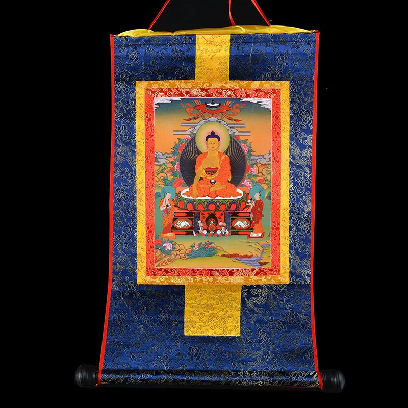 

Special Offer -Wholesale Buddhist articles # 60 CM Thang-ga Thangka # efficacious Protection Greco-Buddhist Sakyamuni Buddha art