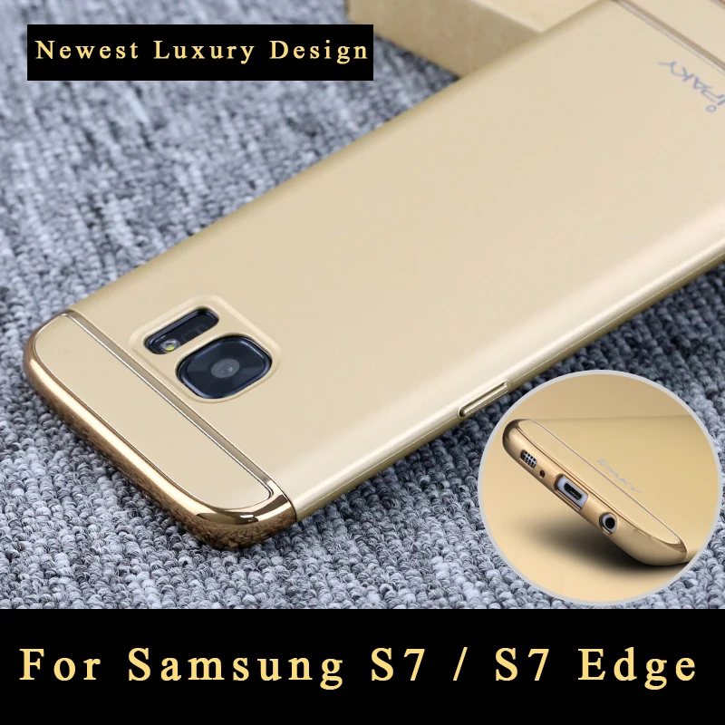 

s7 edge case Original ipaky brand Back Cover For Samsung galaxy s7 edge case Slim 3 IN 1 PC cover For Samsung s7 edge case 5.5"