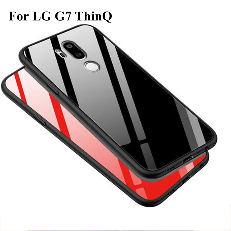 Для LG G7 ThinQ чехол для телефона из закаленного стекла G 7 защитная крышка корпуса |