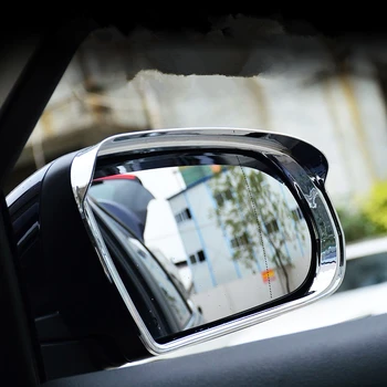 

TOMEFON New Chrome Rearview Door Mirror Rain Snow Sear Cover Trim For JEEP Cherokee 2014 2015 2016 2017 Car Auto Accessories