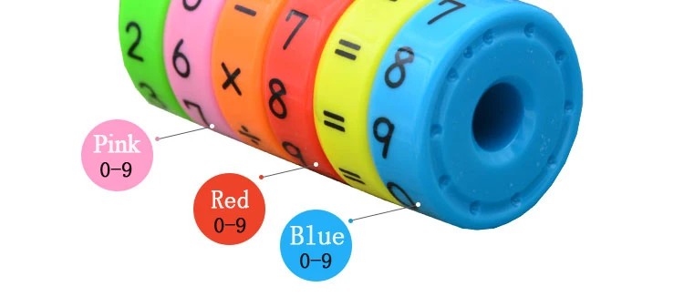 6 шт. магнитные Монтессори дети дошкольного образования пластиковые игрушки для детей математические цифры DIY головоломки для сборки мальчиков и девочек