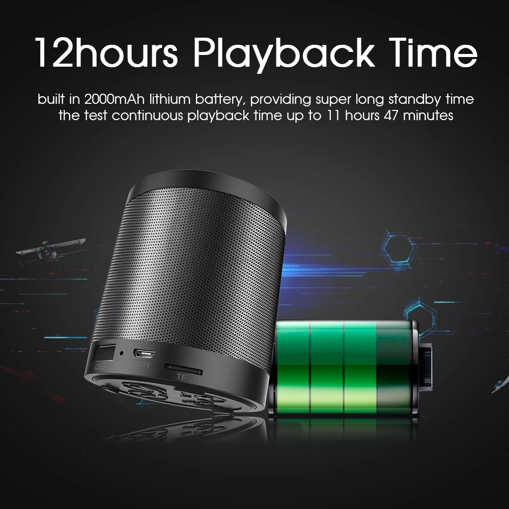 Bluetooth Колонка ZEALOT S5 2 портативная беспроводная с микрофоном| |