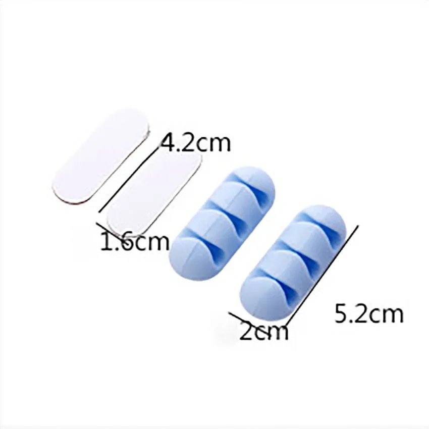 2 개/몫 자기 접착 케이블 클립 데스크탑 USB 코드 와이어 고정 주최자 충전기 라인 스티커 클램프 벽 마운트 플러그 배치