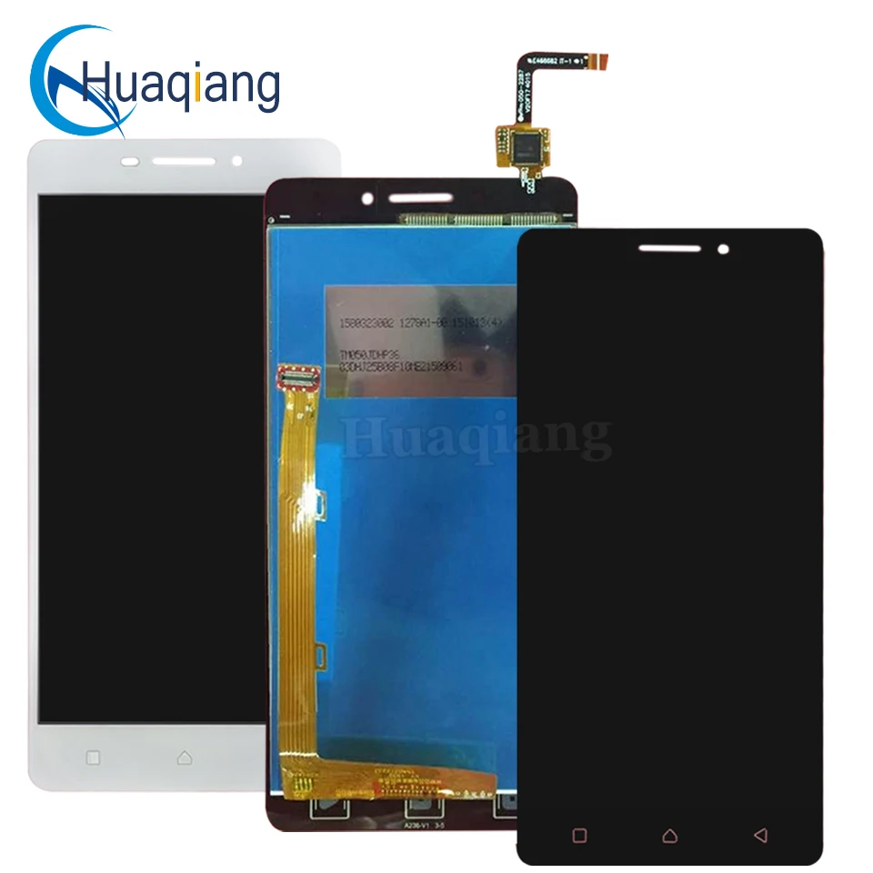 For Lenovo vibe p1m LCD Screen Display black white Touch Panel sensor
