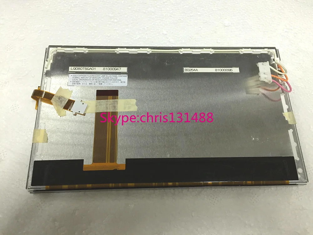 Free shipping Original new 8&quot TFT display LQ080T5GA01 LCD screen + touch panel for Toyota Highlander Car NAVI auto systems | Автомобили