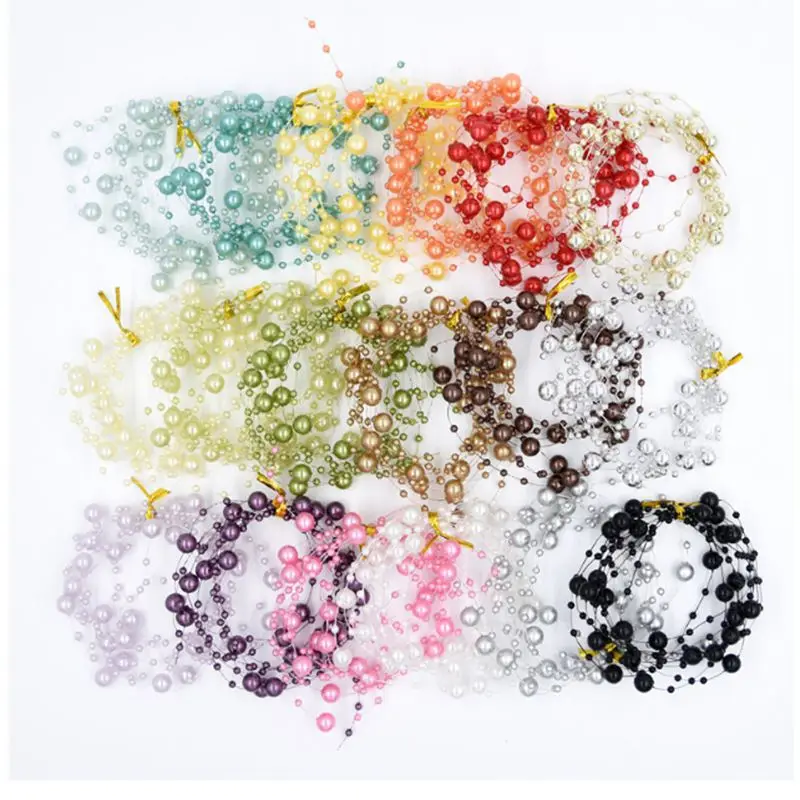 

5 m /bag 20 colors Multi -size ABS Imitation Pearl Claw Chain Trim for DIY Bridal Decoration Jewelry Findings Craft Accessories