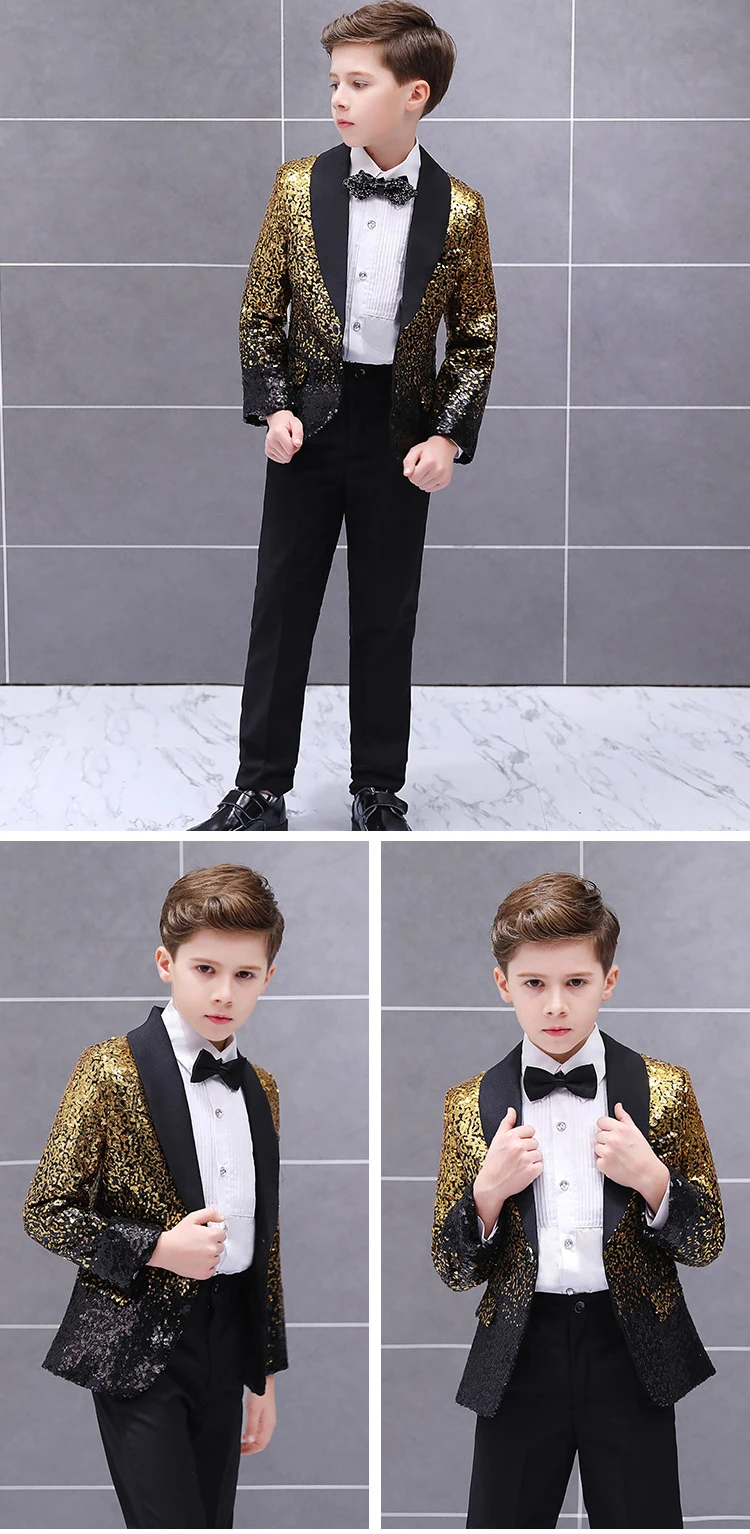 Terno das Crianças Frete Grátis Qualidade Meninos Vestido Passarela Traje Lantejoulas Pequeno Anfitrião Palco Modelo Bonito Roupas Infantis 9 vestido passarela traje lantejoulas pequeno anfitrião palco modelo bonito roupas infantis
