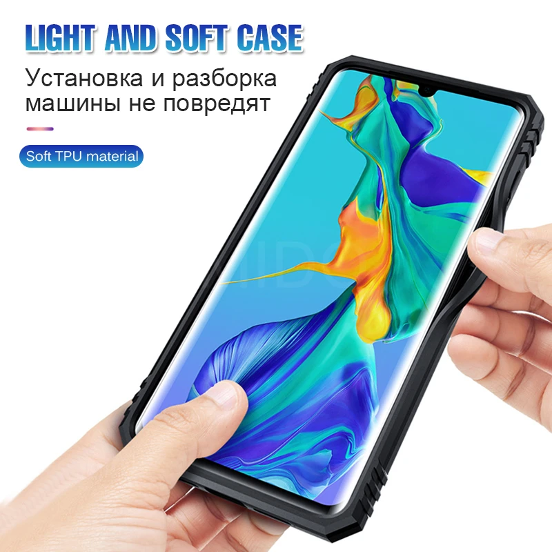 Роскошный армированный противоударный чехол для huawei P30 Pro P Smart, мягкий чехол-бампер для huawei Honor 10 P30 Lite, кольцевой чехол