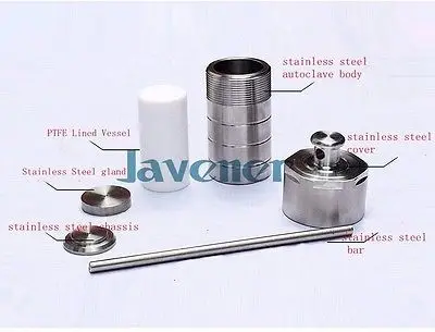 15ml PTFE Lined Hydrothermal Synthesis Autoclave Reactor Lined Vessel Inner Sleeve High Pressure Digestion Tank
