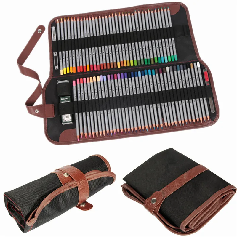  Artist Roll up Organizer Case-24 Slots Blue Wrap with a  Removable Storage Pouch,Art Kit Case,Stationery Organizer,Pencil  Holder,Color Pencil Storage Case,Sketch Pencil Wrap Case,Drawing Organizer  Bag : Arts, Crafts & Sewing